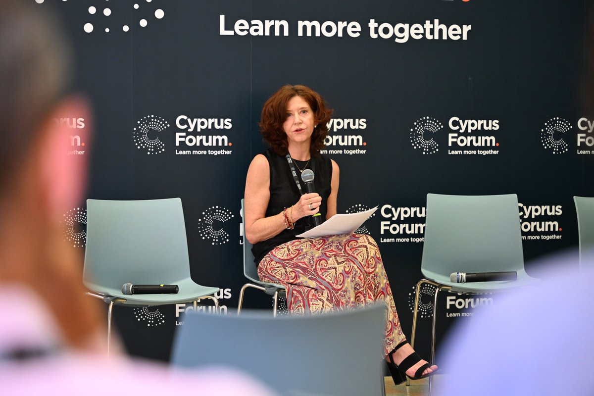 Now on the stage of #CyprusForum at #HomeForCooperation “University Chairs And Their Importance In #SoftPowerDiplomacy” María Luisa Calero and <a href="/ghadjipavlis/">George Hadjipavlis</a>.
