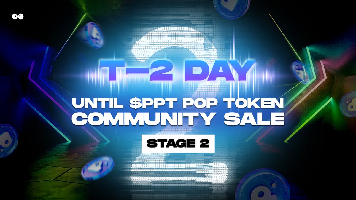 popapp_official's tweet photo. β° Clock's Ticking Again! β°
The PPT Community Sale is back for Round 2, and there are just two days to go!
Secure your #PPT before it's gone again from πhttps://t.co/56a4KrxLX8
ποΈ Oct 2 -Oct 5, 12:00 UTC
π https://t.co/eQLvwicESy
#PopSocial #PPT #PopTokenSale https://t.co/OHWdibMUke