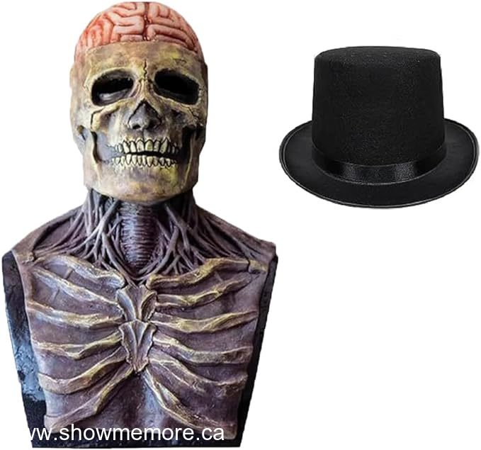 #Halloween #halloweencostume #costume Do you want to have the costume that everyone is going to be talking about at that Halloween party this year? This mask and top hat will make you the hit of the party! amzn.to/3EN1LKE