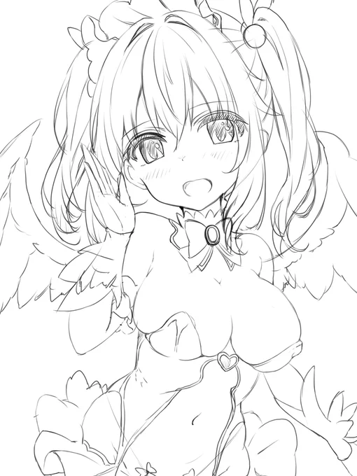 ドスケベ音声作品のイラストを描く。これも10月上旬に出せたら。。。 