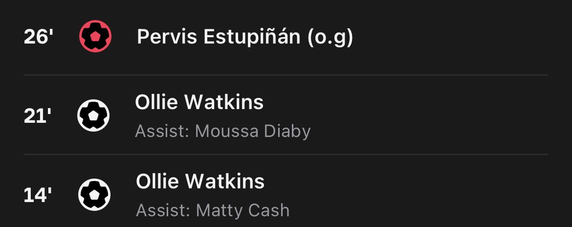 AlishaFPL's tweet photo. Benched Watkins, but started estupinan 😡😡 off to a shocking start https://t.co/TCIqgXbJut