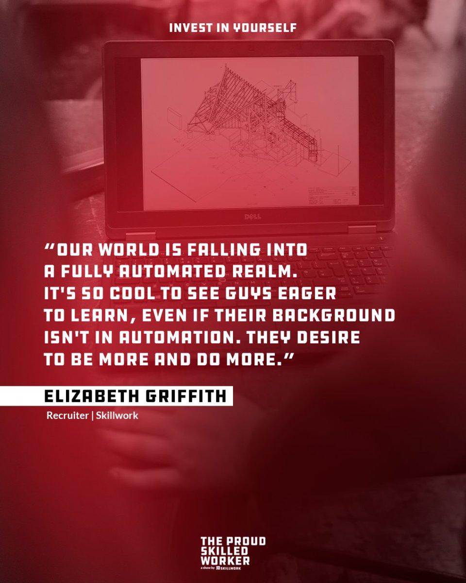 SkillworkCo's tweet image. &quot;Our world is falling into automation...&quot; - Elizabeth Griffith. Explore the passion for learning at Skillwork on YouTube! 🎥 #AutomationFuture #SkillworkGrowth
