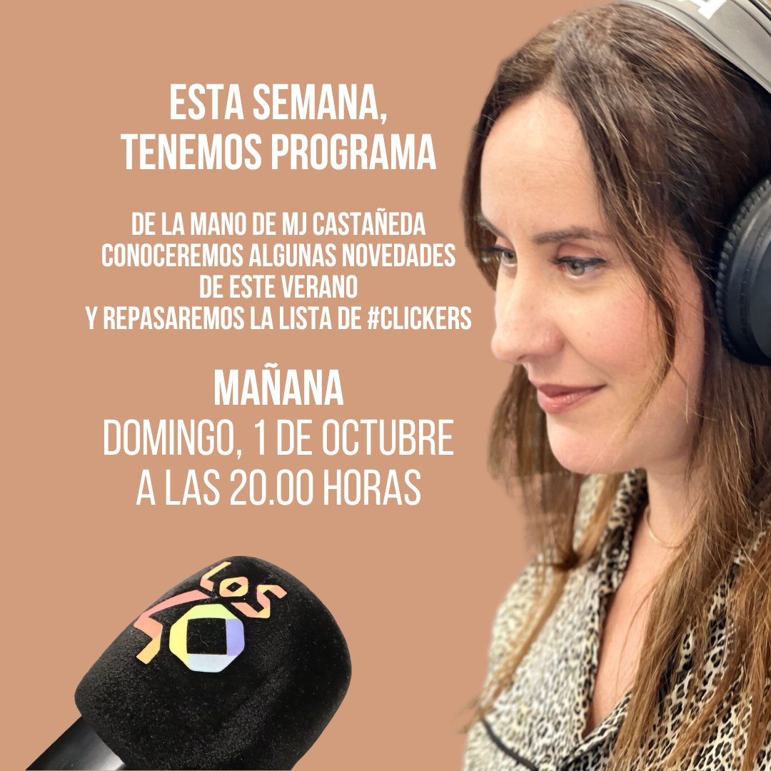 click_roll's tweet photo. Mañana volvemos con un programa especial en el que @mjrockandroll descubrirá algunos lanzamientos de este verano y repasará los 20 temazos que componen la #listaclickers. 

▶️ Recuerda, 20.00 horas en @los40canarias 

#icdcultural @elaboradoaqui @CocaCola_esp @IslasDeCultura https://t.co/QiExc9j00O
