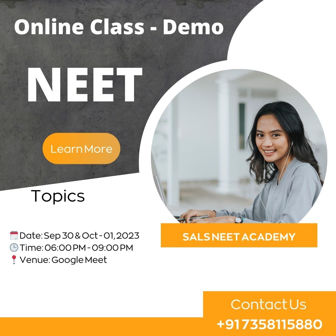 salsneet's tweet photo. Your path to medical success starts here with expert NEET coaching, Extend with IITJEE Exam @salseducation

#NEET #Demo #Onlineclasses #Course #medicine #salseneetacademy #salsedu https://t.co/OCjK305qQ4
