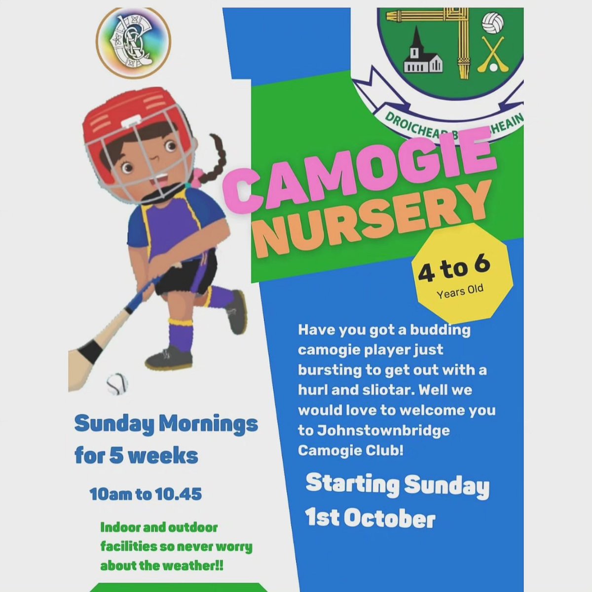 TheBridgeCamogs's tweet photo. It's another #SuperSunday
Nursery 10am
U12s in Maynooth 10am
U10s in celbridge 11am
U16s in Clane Div2 shield final 1pm
Our Lotto draw for €6000 YES that's €6000 at 8pm in the hamlet.
Support our girls on and off the pitch
https://t.co/Vqtwg9kFfP
#ClubIsFamily
💙💚 https://t.co/vxhuXmAhIy