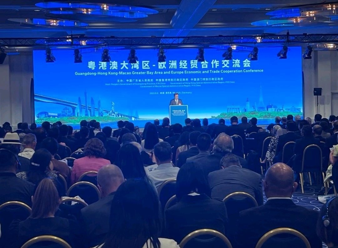 UNSDGWorld's tweet photo. #China #GreatBay Area and #Europe Economic and #Trade Cooperation Conference 2023 was held 
@UNSDGWorld #SDGs #DigitalEconomy #FDI #Investment #Healthcare #AI #Metaversa #FreeZones #SEZs #Fintechs #MedTech #Funds #Banks #Energy https://t.co/4icynoWyCx