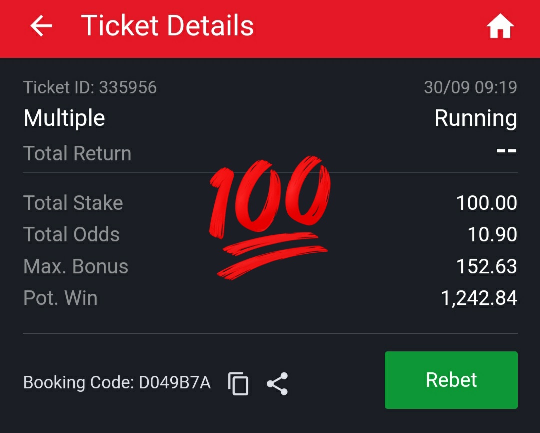 punternation's tweet photo. @hewontmiss123 BET TIME!
BOOKING CODE: D049B7A
10 odds
Starting 2:30pm 
Ends: Wednesday

We go hard again! 🔥🔥🔥🔥
#betresponsibly https://t.co/lnJfQIxw3v
