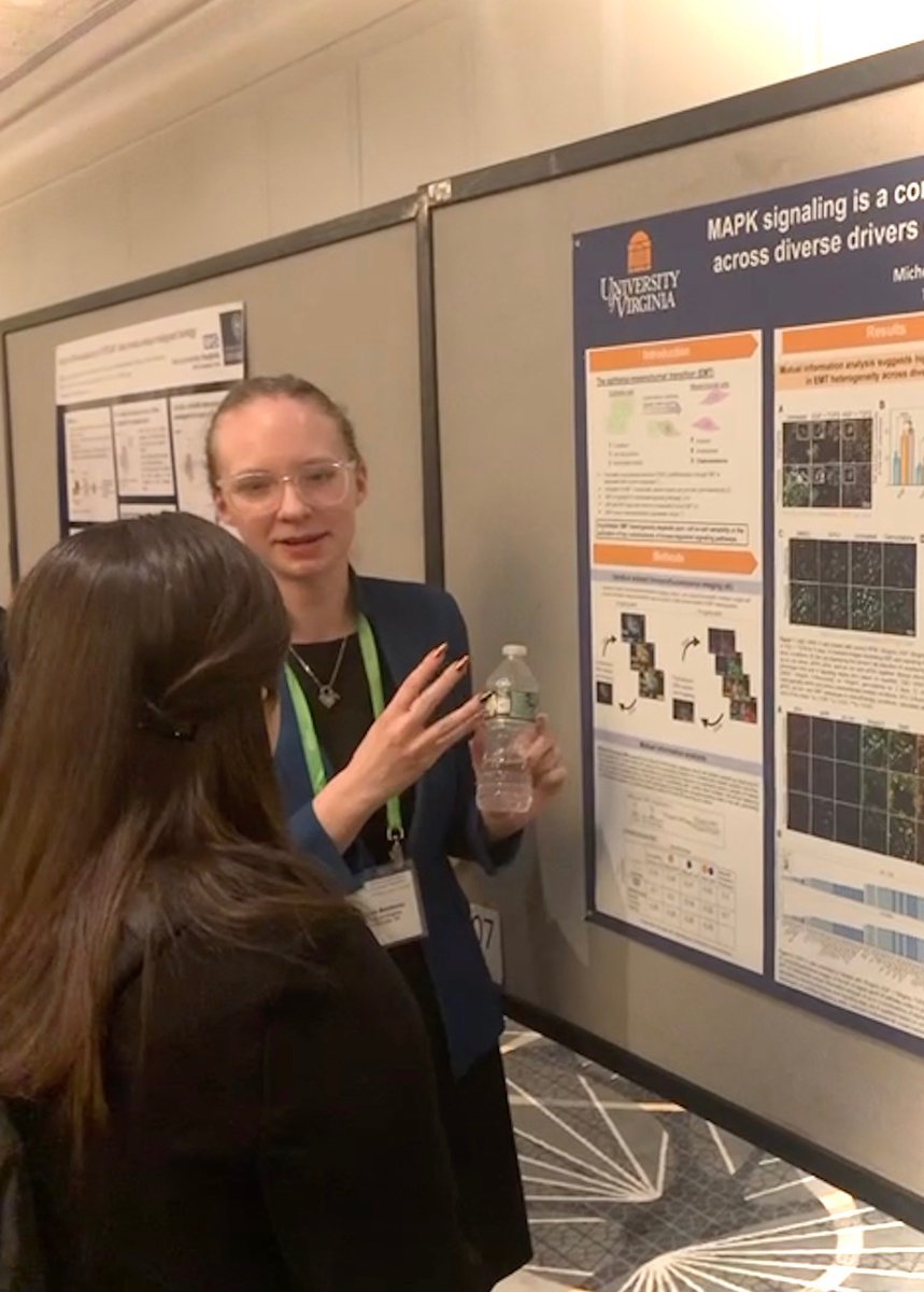 Lab members Michelle Barbeau and Karl Kowalewski are having a great time and learning a lot at the @AACR pancreas cancer meeting in Boston. They presented their excellent work on EMT regulation in PDAC.