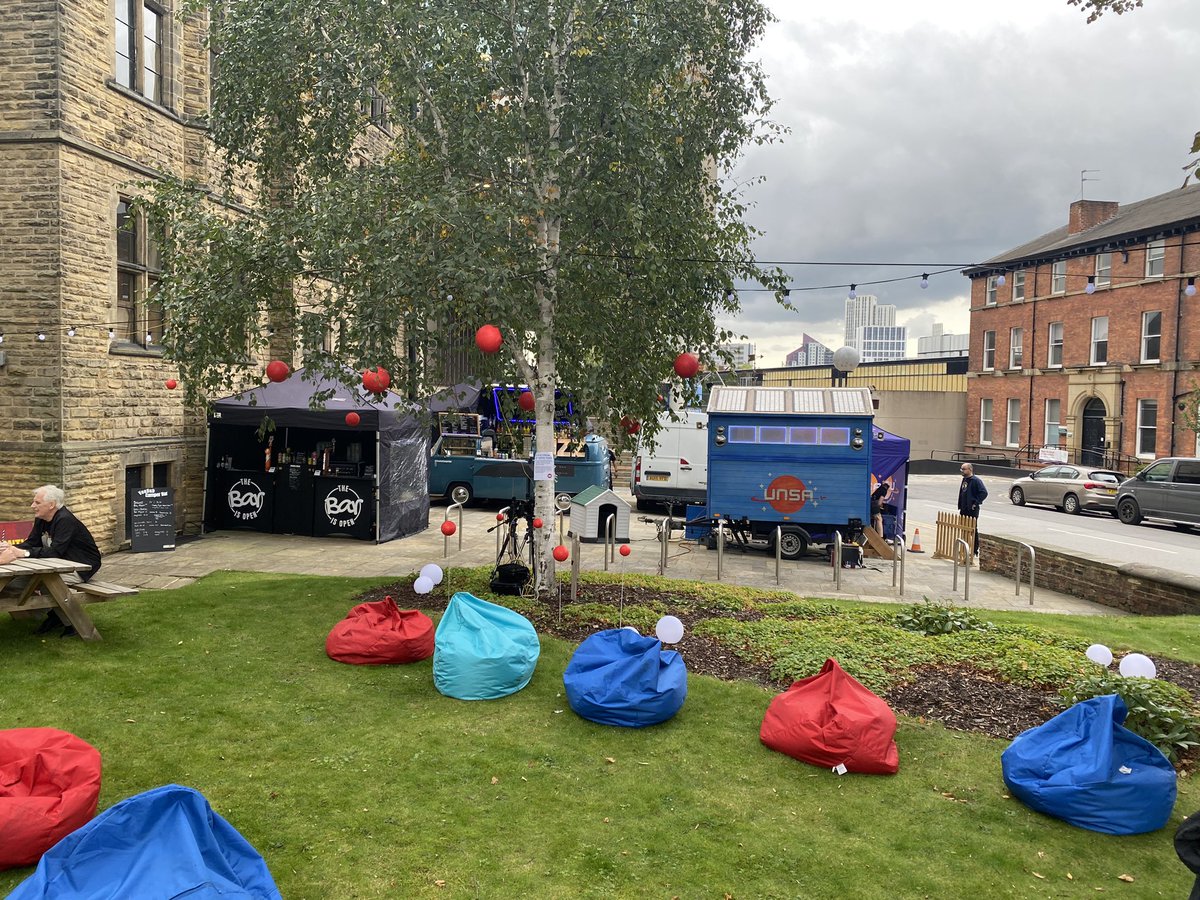 cupofassam's tweet photo. Great to see everything set up @workshoptheatre @LeedsUniEnglish @LeedsUniAHC for a great day of celebration. https://t.co/8A2eGYzxzt