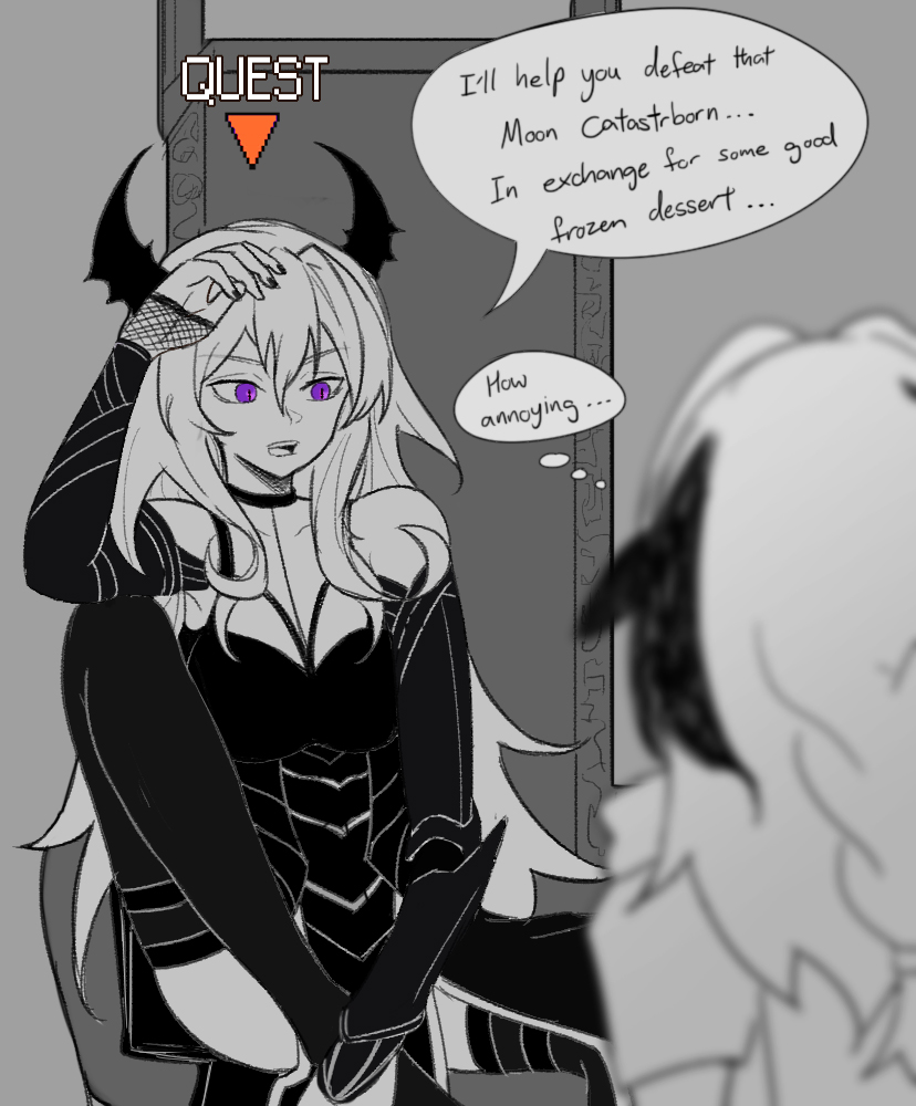 odossan's tweet photo. in the spirit of the Allhallow's, Snowsant embarks on yet another #Arkquest, some may even call it a #SnowsantQuest, and meets a queen of another region https://t.co/4yRjZqrayf