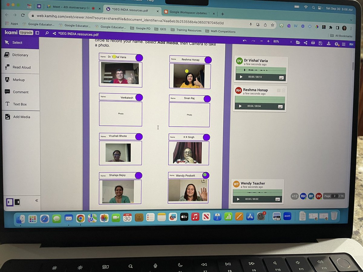🎉🎉Sat 4:30am 🎉<a href="/GEGAhmedabad/">GEG Ahmedabad</a> and <a href="/GEGPune/">GEG Pune and Maharashtra</a> 3rd Anniversary with <a href="/wendypeskett/">Wendy Peskett CTeach</a> showing us cool things <a href="/KamiApp/">Kami</a> can do!! <a href="/DrVishalVaria/">Dr. Vishal Varia</a> <a href="/RitikaTyagi06/">Ritika Tyagi</a> ⭐️⭐️
Join in to learn more !! 
Google Meet- meet.google.com/gwf-bvai-ijz