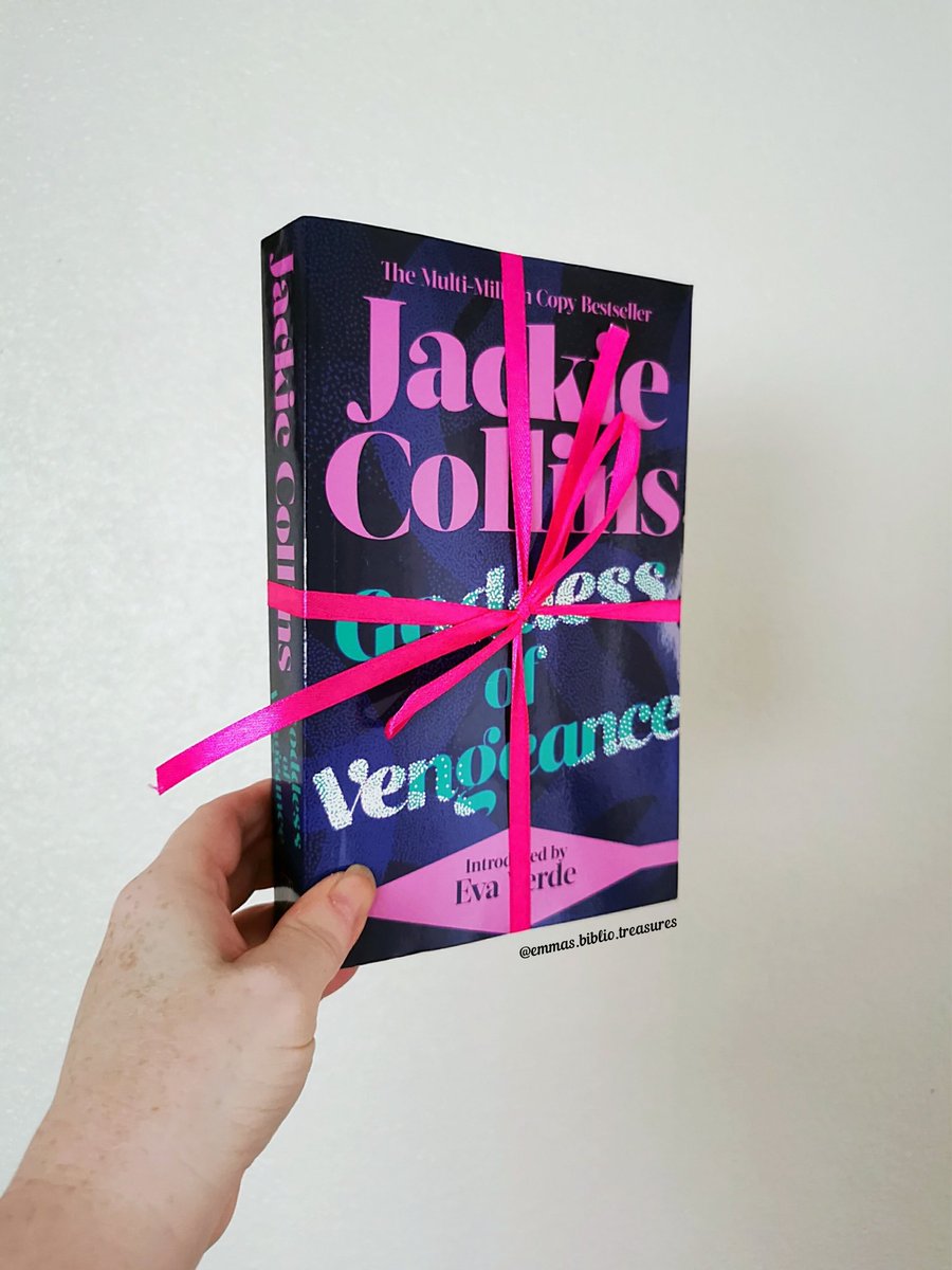 And who doesn't love the legend that is @jackiejcollins #GoddessofVengeance is out now Thank you @BookMinxSJV and @simonschusterUK #EmmasAnticipatedTreasures #Bookmail #RespectRomFic