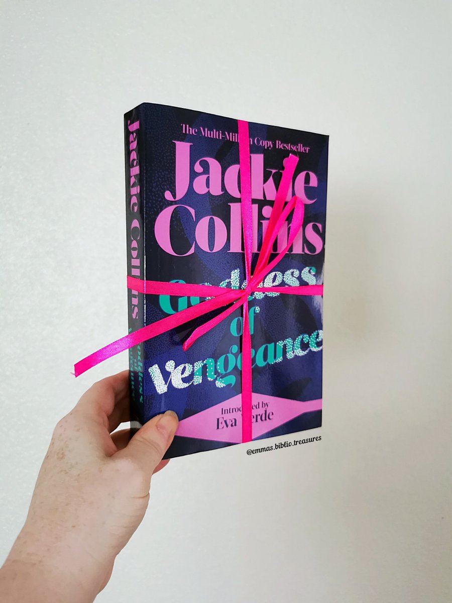 Bibliotreasures's tweet photo. And who doesn't love the legend that is @jackiejcollins

#GoddessofVengeance is out now

Thank you @BookMinxSJV and @simonschusterUK

#EmmasAnticipatedTreasures #Bookmail #RespectRomFic https://t.co/jeCp40DKk4