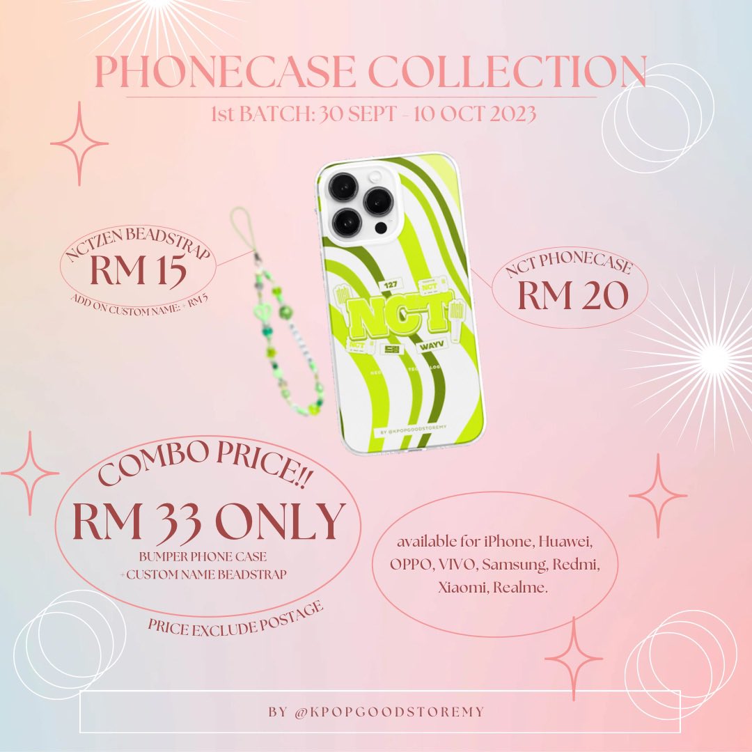 KPOPGOODSTOREMY's tweet photo. [HELP RT 🤍💚]  #PHONECASECOLLECTION 

DEAR NCTZEN &amp; EXOLS! 📢

We’re opening a new phone case pre-order collection for NCT, EXO &amp; Cream Soda! You can now custom your name or your bias name on beadstraps! Grab yours now 🥰❤️

🔗 https://t.co/Rv9GTCldsR

Happy shopping 🫶🏻 https://t.co/lHbI7H5flI