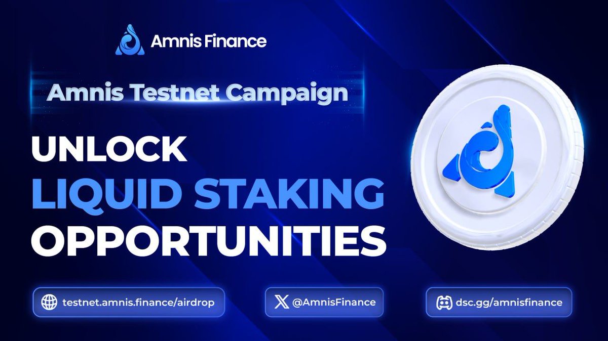 AmnisFinance's tweet photo. If you haven't joined #AmnisTestnet yet, now is the time!
Get ready to unlock the future of liquid staking! ⚡️
JOIN NOW: https://t.co/mwuaWZV1XP
Testnet guide: https://t.co/aoB4RyRjrN
#AmnisFinance #APTStaking #Testnet #Amnis #LSD #LSDFi #APTyield #DeFi #Aptos https://t.co/JvAGEAoPcv