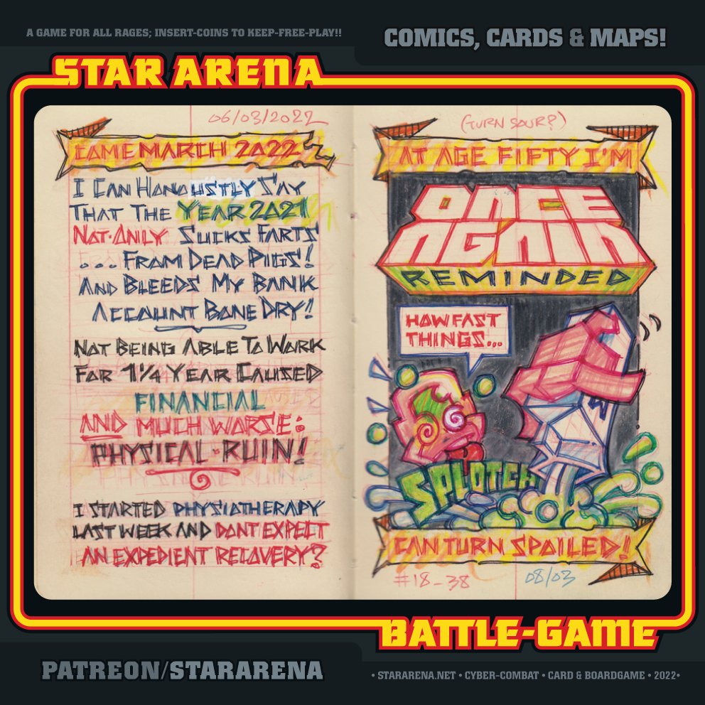 Your Weekly Doze of the #StarArena #CyberFiction #ToyBabyHero #MegaWarGame: StarArena.net/Print_And_Play

Follow #StarArenaGame and see various #GameExpansions in the making. For Lore &amp; More: StarArenaGames.com/About

Whois the #GunShin? #軍神?
StarArenaGame.bio.link