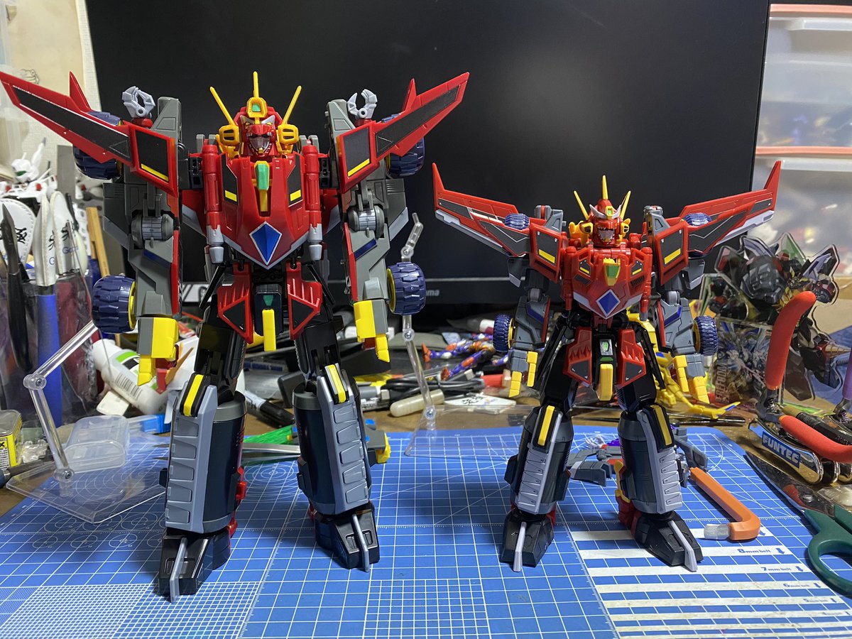 SMPでも合体竜人ダイナゼノン！ MODEROIDよりデカいのでおもちゃ感あっ 