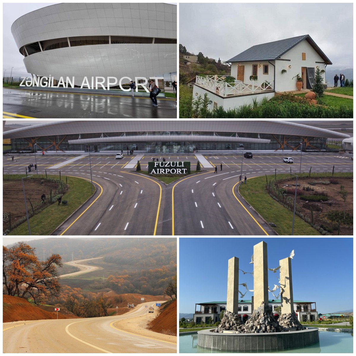 AybanizIsm's tweet photo. We have spent $7BN in 2020-2023 to revive our war-torn territories. A lot has been done in this period. A smart village, two airports, highways, power stations, hotels, residential settlements & more have been launched. Next year’s allocation is $2.4BN. More to be done, more to be achieved. Let #peace win #Azerbaijan #reconstruction #Karabakh #EastZangezur