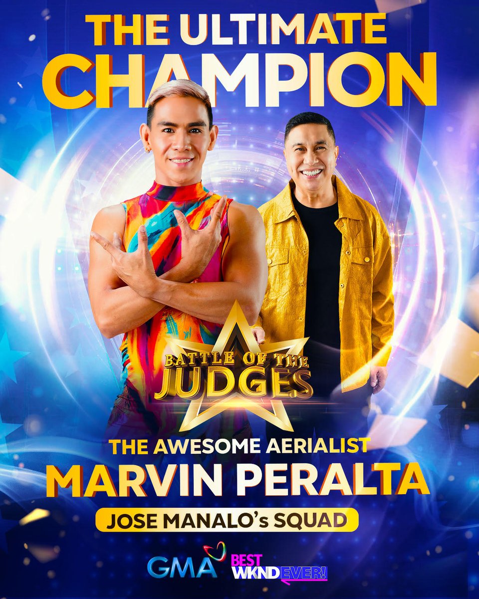 botjph's tweet photo. Sa kauna-unahang nagwagi sa #BattleOfTheJudgesPH, pagbati sa inyo, Judge Jose at Marvin Peralta! 👏👏👏

#BOTJPHUltimateChampion ⭐ https://t.co/46O3WwDySw