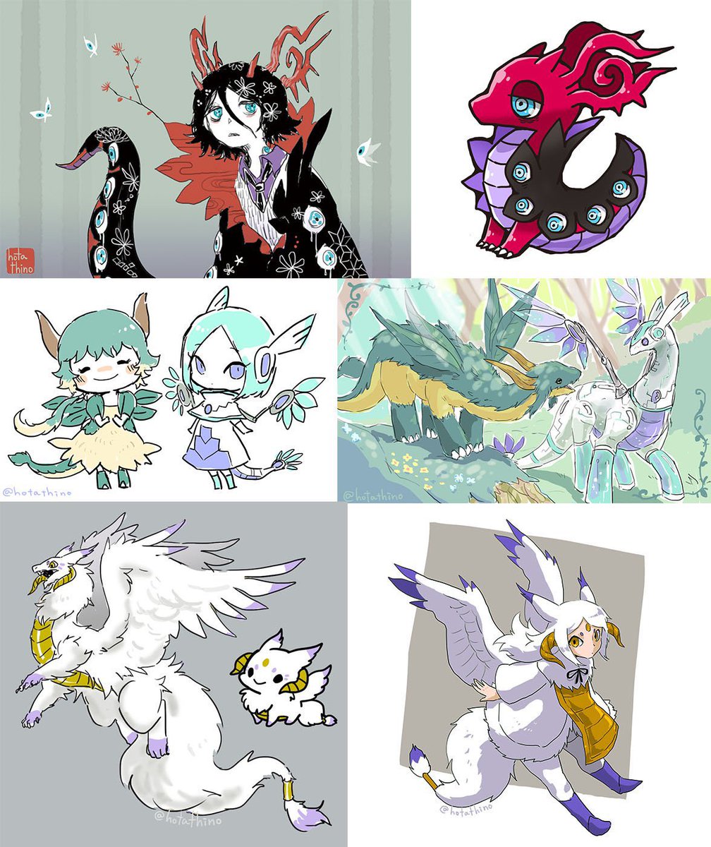 #フォロワーの渾身の人外キャラ拝ませて
絞り切れなかったのでリプに他の子も載せていきたいと思います。