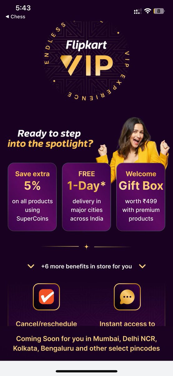 CreditCruze's tweet photo. Flipkart’s New membership program competing with Amazon Prime 😎 #FlipkartVIP #AmazonPrime #bigbilliondays2023 #GreatIndianFestival https://t.co/C6wTd9Q5DR