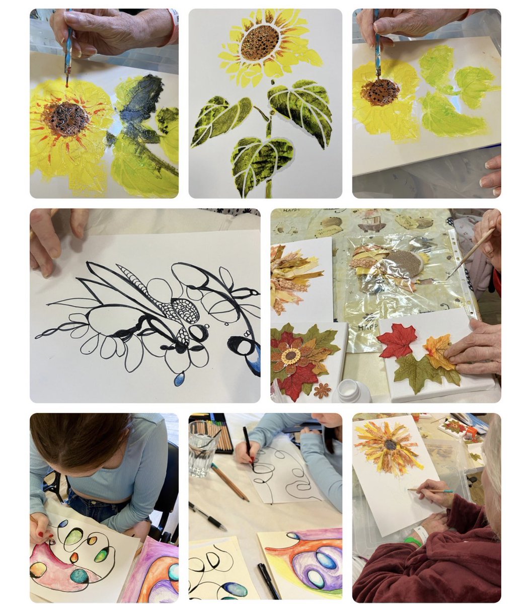Neurographic art session and craft activities have been very well received by patients on Ward B14 Stroke Unit thanks to collaboration between the OT department &amp; Stroke Association. <a href="/WHHNHS/">WHH 🏥</a> <a href="/TheStrokeAssoc/">Stroke Association</a>