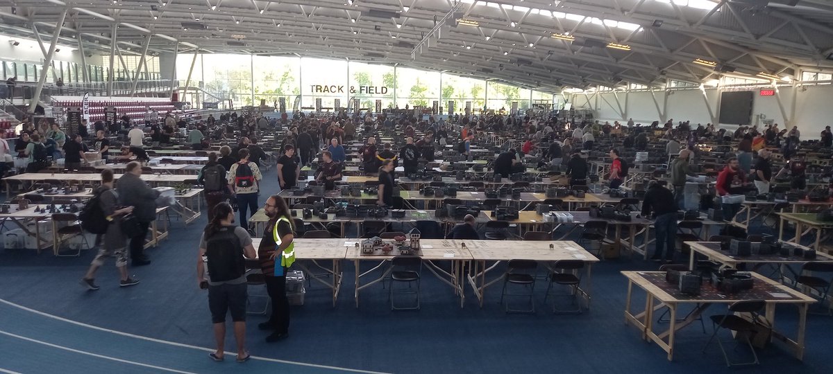Elementalkid's tweet photo. At the London Grand Tournament this weekend, Judging X-Wing. 700ish 40k players are here too https://t.co/Tgqw6zcyup
