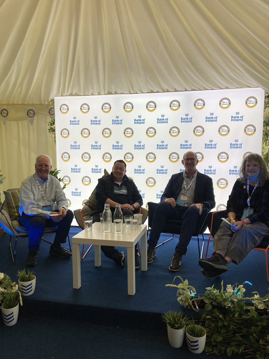 @bankofireland @foodfirst_irl #Blas2023 Conversations in the Backyard supported by @BankofIreland “Making it on the menu” @McKennasGuides chatted with @nevenmaguire & @ChefBrianMcD about the role a chef plays in making a name for a producer and their food and drink products.