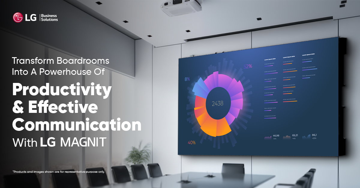 LGIndia's tweet image. Unleash the power of effective communication &amp;amp; decision-making in the boardroom with LG MAGNIT. 

Know more on bitly.ws/zPVp 

#LGMAGNIT #CommercialDisplay  #LG #LGIndia