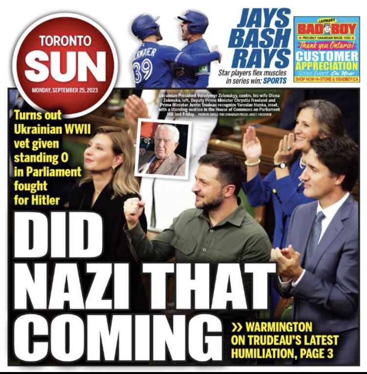 IlllllIlIlIlI's tweet photo. @nationalpost The Liberal is too busy to finance Zelenskyy ego war.... #TrudeauMustResign #NaziCanada #NaziLiberal https://t.co/CMfm07HyiZ