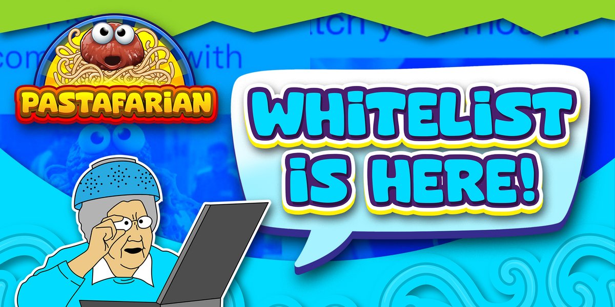 👩 The $PASTA Whitelist Is Here! 📃

Now is the time for you degens to secure a spot in our Community Whitelisting for the upcoming $PASTA launch! 

Whitelisted users will have the unique  opportunity of obtaining $PASTA during its initial entry into the market, directly