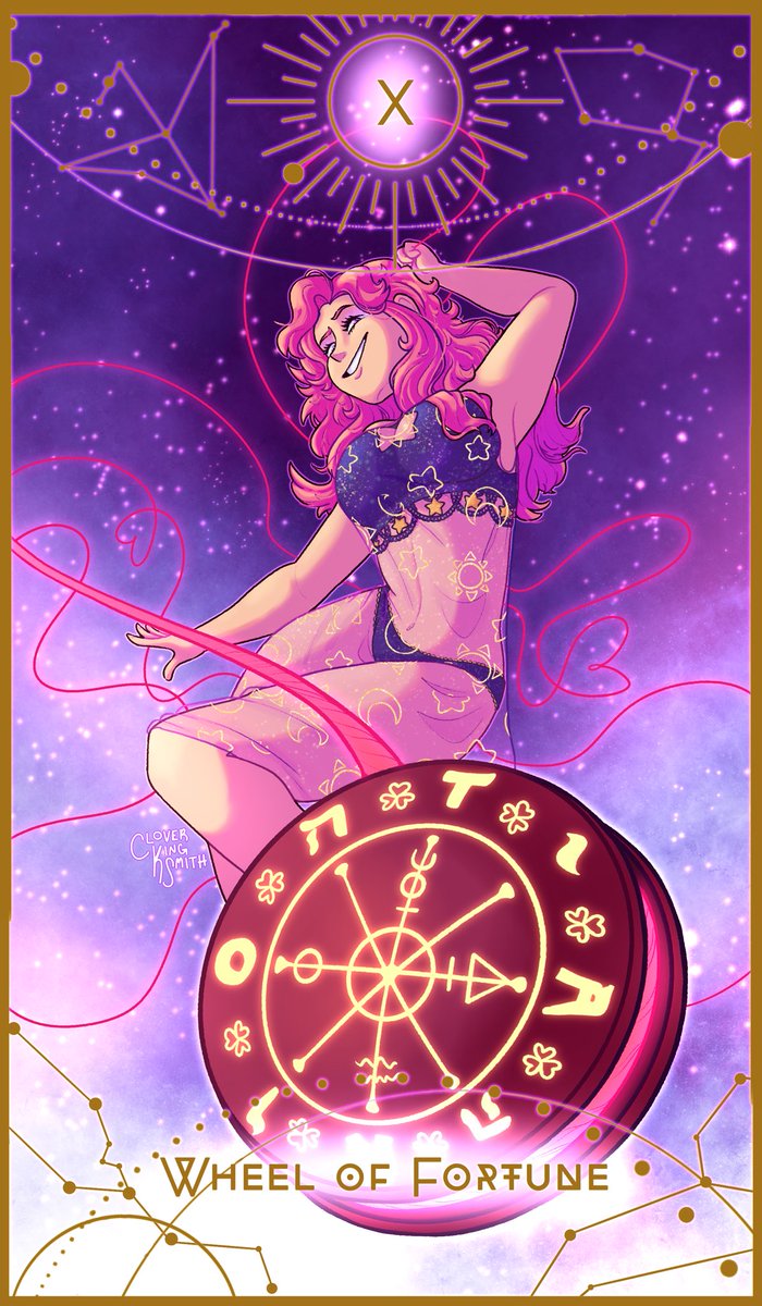 so excited to present my card for @TarotClover !! it was a blast drawing my fav witch 💖💖💖 #TarotClover2023 #BlackClover