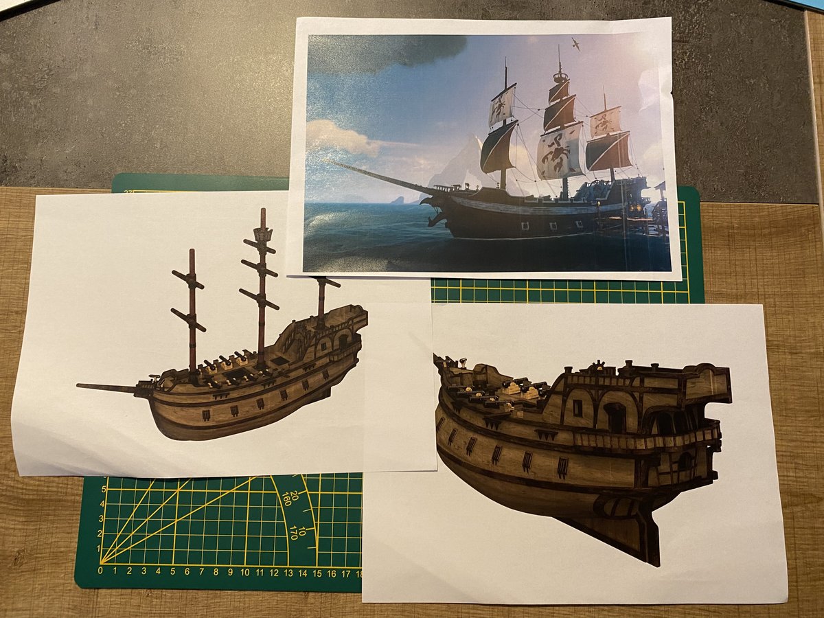 TheSegpa_'s tweet photo. This is my participation for the #BeMorePirate #SeaOfThieves #SeaOfThievesCommunityDay   . A lot of time, material and work to achieve this result :). Two mounths with my two children, my wife and me to complete this family project. https://t.co/ZnQpiNQn2D
