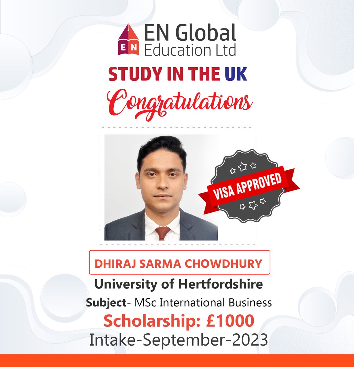 E_N_Education's tweet photo. C𝗼𝗻𝗴𝗿𝗮𝘁𝘂𝗹𝗮𝘁𝗶𝗼𝗻𝘀📷📷

#UniversityofHertfordshire #visasuccess #Hertfordshire
#studyinuk #studyinukwithoutielts #uk #liveinuk #education #studyabroad #ielts #bachelor #masters #workinuk #liveinuk #VISA https://t.co/Dkc3TKR0St