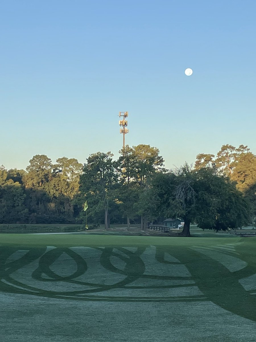 Picture doesn't do it justice with this huge moon in the background.