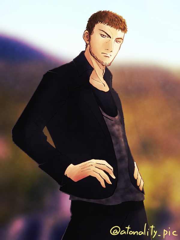 atonality_pic's tweet photo. 【FF15】コル将軍描きました。短髪男性は難しいです。 https://t.co/p4BbFVvPfj