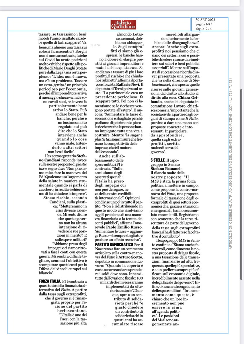 marattin's tweet photo. Ieri Il Fatto Quotidiano ha fatto una concreta proposta per reperire 37 miliardi: 33 di nuove tasse, 4 del peggior populismo (ridurre le spese militari).

Ieri hanno chiesto a tutti i partiti cosa ne pensassero. Quasi tutti gli interpellati hanno usato toni gentili e possibilisti.

Tranne uno. 

Perché col populismo bisogna fare i conti come si deve una volta e per tutte.