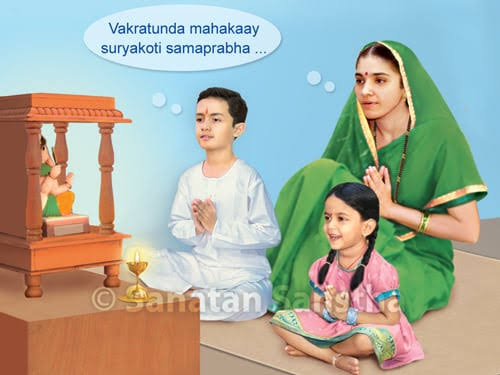 How should children participate in Ganeshotsav ?

1. Do this during Ganeshotsav
A. Chant the Name of Shri Ganapati.

B. Offer Namaskar (obeisance) to Shri Ganapati in the right manner.

Read more👇
hindujagruti.org/hinduism-for-k…

#SaturdayVibes 'वीर हनुमान'