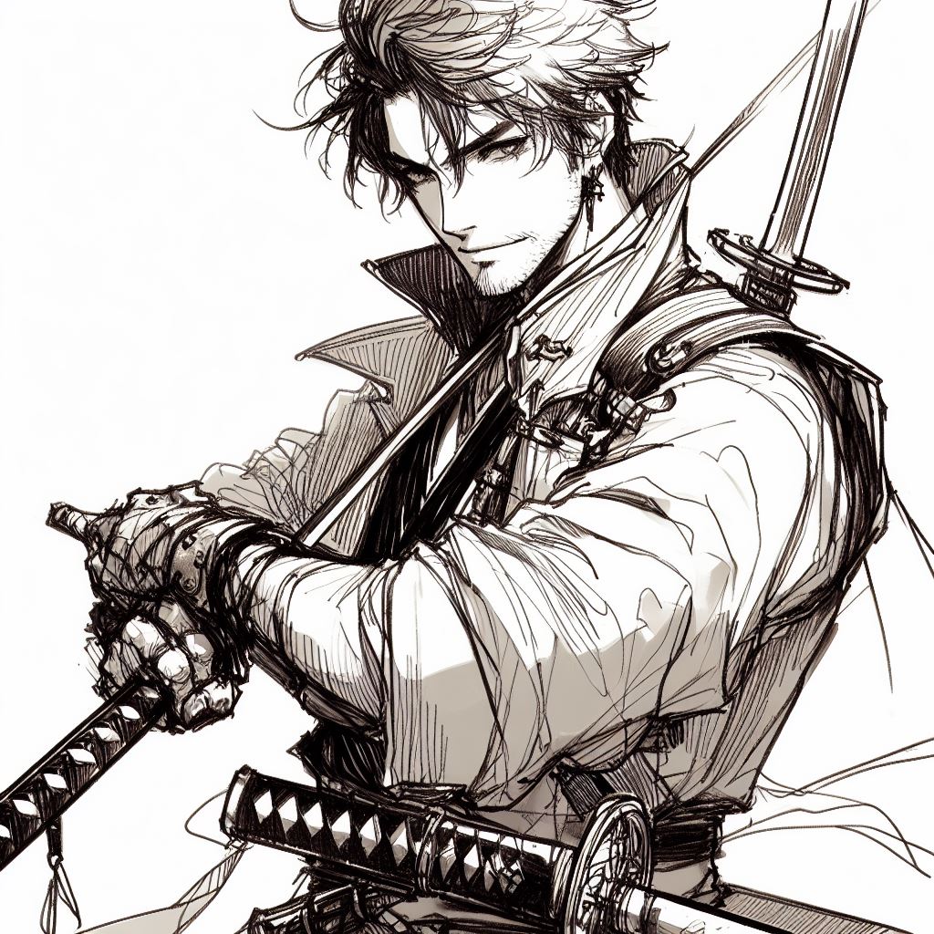 #Bingchat  #DALLE3

「日本のアニメに出てきそうなかっこいい男性剣士のキャラクターのスケッチ」

日本のがちょっと広めにかかってる気はするが良き良き 