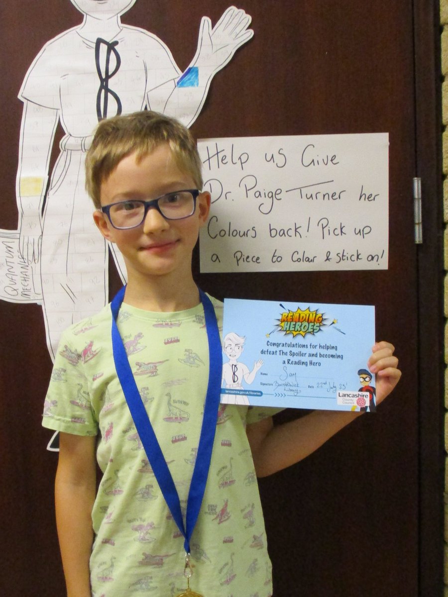 LancsLibraries's tweet image. Two fantastic Reading Heroes from #BarnoldswickLibrary who can&apos;t wait to show off their prizes at school!
#LancsReadingHeroes #LancsSummerFun