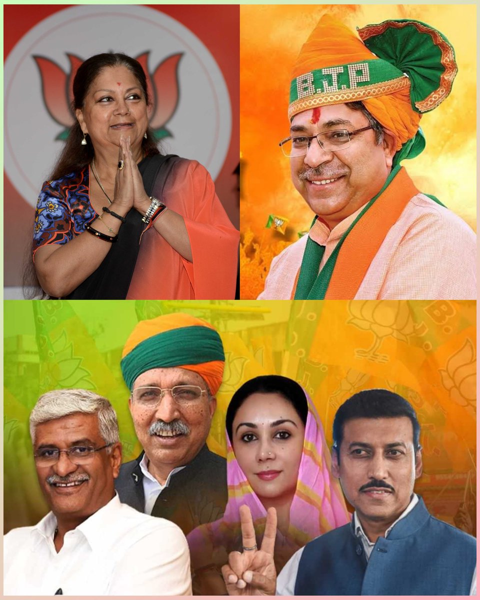 PracResearch's tweet photo. #PRACBuzz: BJP is sidelining #VasundharaRaje in #Rajasthan.
Big question remains: Can BJP win upcoming polls without her?
*Can BJP find someone who matches Raje’s stature& keep the cadre intact?
*If not Raje,then who-
#GajendraShekhawat?
#ArjunMeghwal?
#DiyaKumari?
#SatishPoonia? https://t.co/bE6nnh51Q0