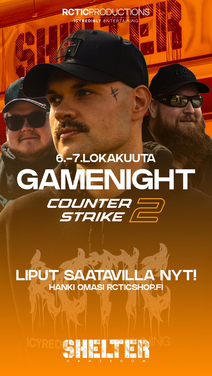 🔥 CS2 GAMENIGHT <a href="/ShelterGameroom/">Shelter Gameroom</a> Turussa 🔥 Paikkoja rajallisesti - varmista paikkasi ennakkoon nyt rcticshop.fi/en-eur/collect…

#rctic #cs2 #gamenight #sheltergameroom #turku