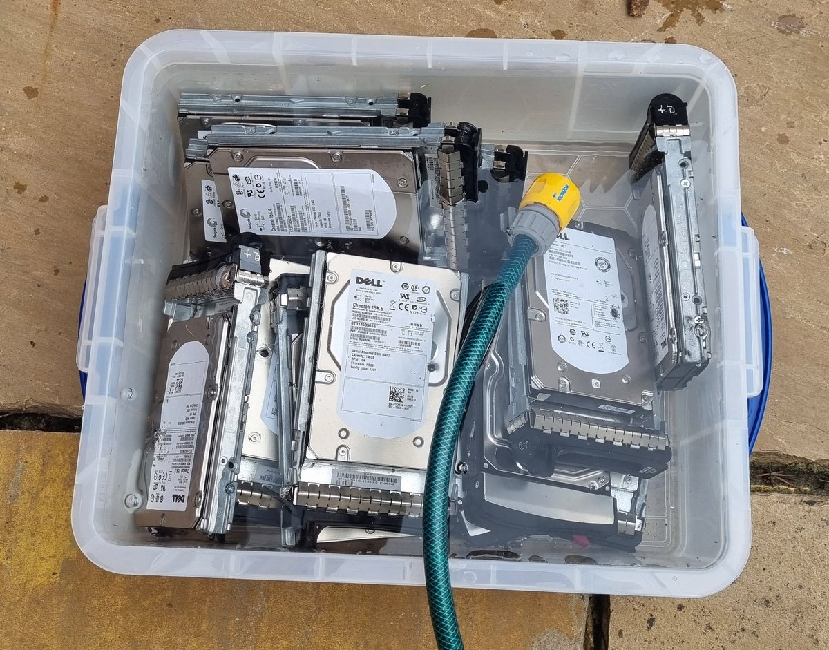 Watering these and they have plenty of sun. Hoping to have petabytes of storage by next spring...