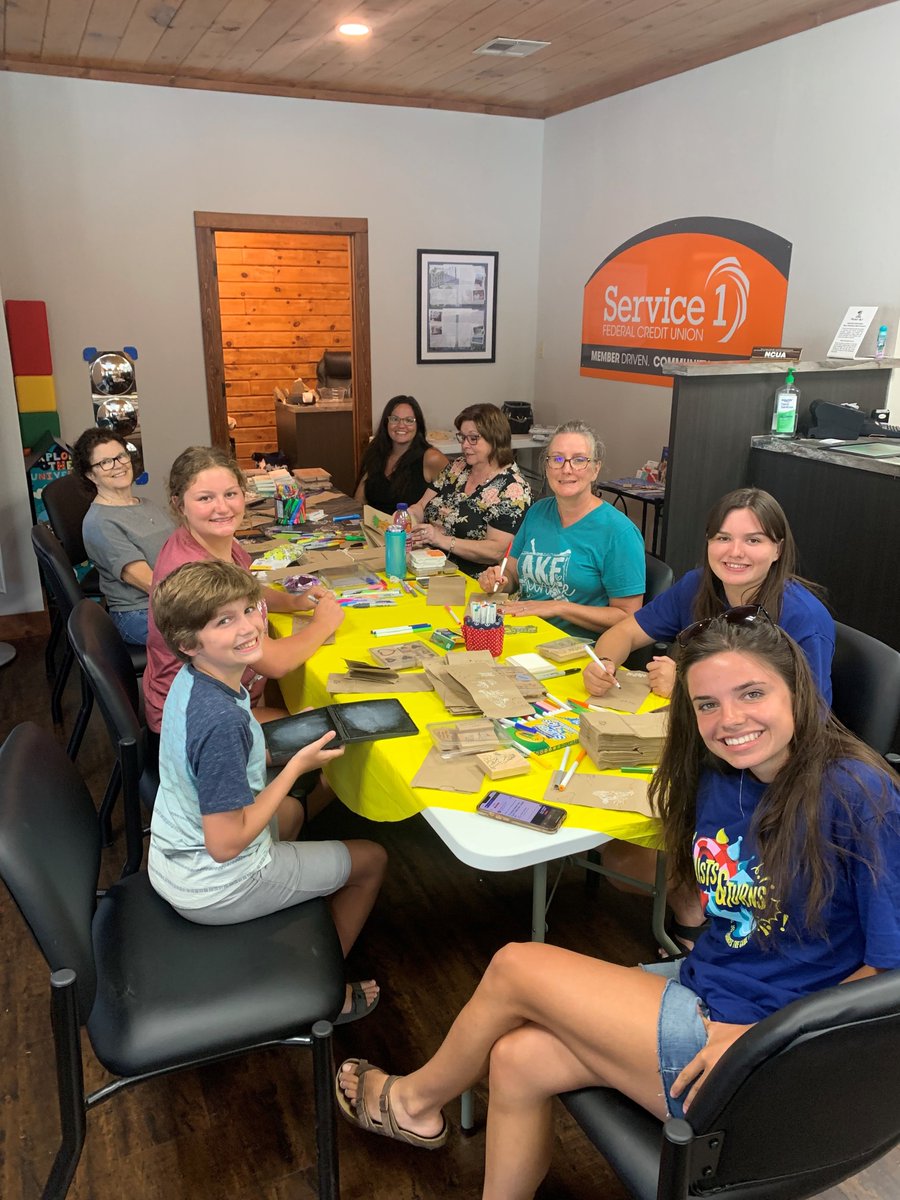 Team members spent the past several months decorating nearly 3,000 Sack Supper bags for <a href="/kidsfoodbasket/">Kids' Food Basket</a> of Muskegon. 80 lbs. of bags delivered on #brownbagdecoratingday will add a special touch to take-home meals for area food-insecure kids. A loud shoutout to the entire team!