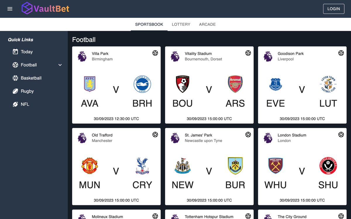 VaultBet's tweet image. 🚨 Premier League going off!🔥 

Spice up the weekend with some $ICP bets 🎲 

Beat the market and get the best odds on our decentralised betting exchange 📈🎲

New features and updates coming soon 👀 

#PremierLeague #DeFiTheOdds