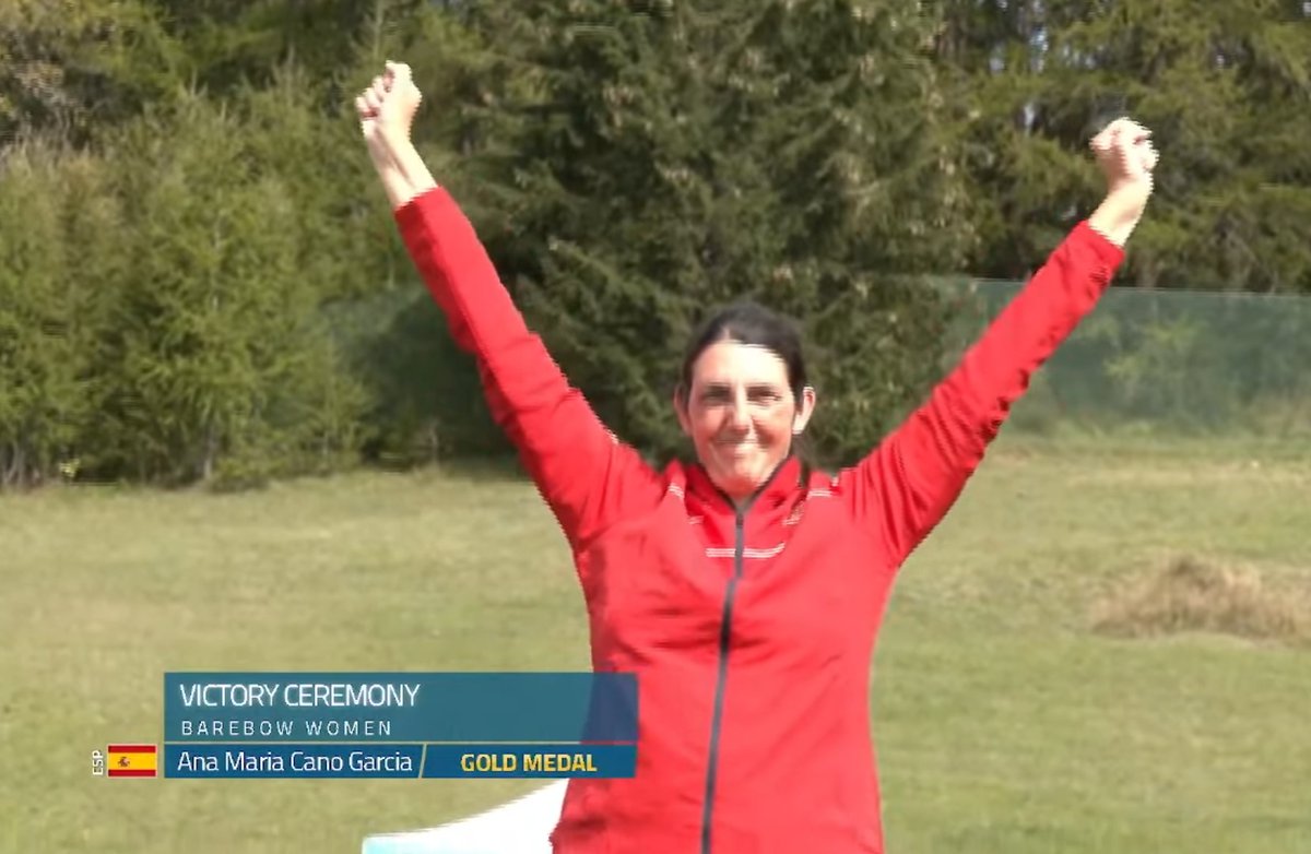 #E3DCSanSicario23

Ana Cano hace historia y hacer sonar el himno de España por segunda vez en el Campeonato de Europa de 3D.

Una medalla de oro, dos de plata y dos de bronce es el sensacional botín de la murciana en los Campeonatos de Campo y 3D.

¡ERES MUY GRANDE!

#TeamRFETA