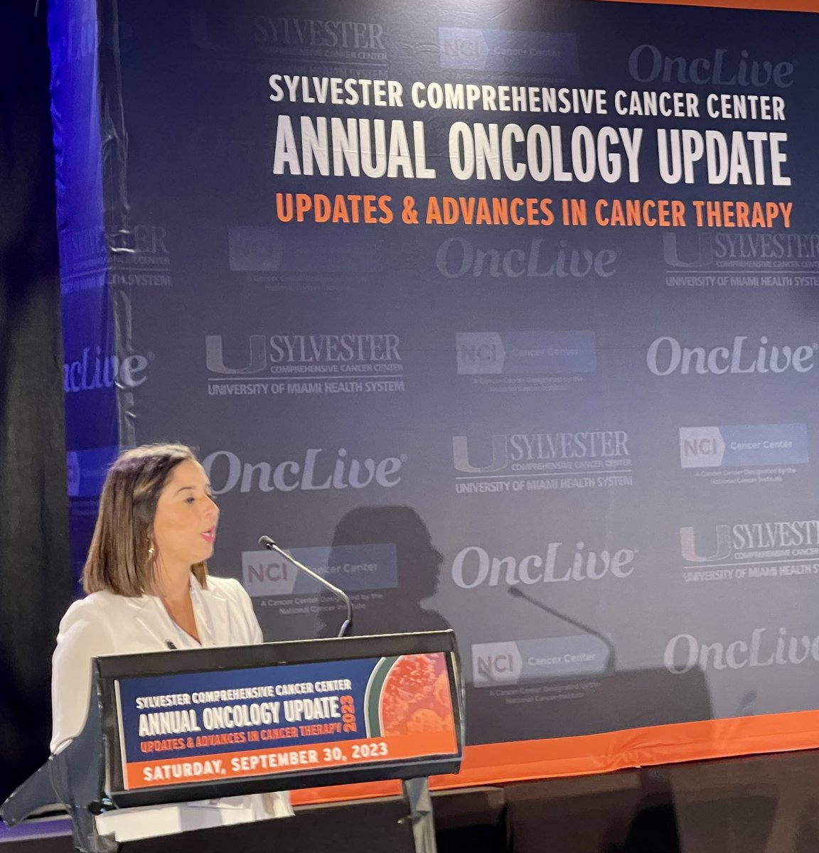 Dr @COlazagasti continues our lung cancer session discussing targeted therapies update from #ASCO23 and #WCLC23 @SylvesterCancer @OncLive @AmanChauhanMD @DrMudad @NarjustFlorezMD