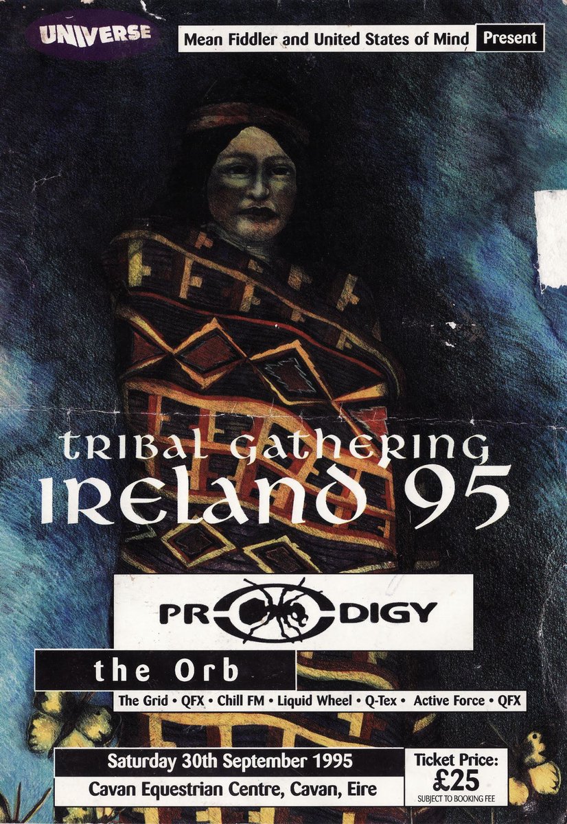 909originals's tweet photo. With @the_prodigy, @Orbinfo, @Carl_Cox and @DavidHolmes____  on the lineup, Tribal Gathering Ireland 1995 was set to be the biggest Irish dance music #festival to date. Except it didn't happen. 909originals explores why. 

Read: https://t.co/ryK38f6fYa #onthisday #tribalgathering https://t.co/gW6kqhICu3