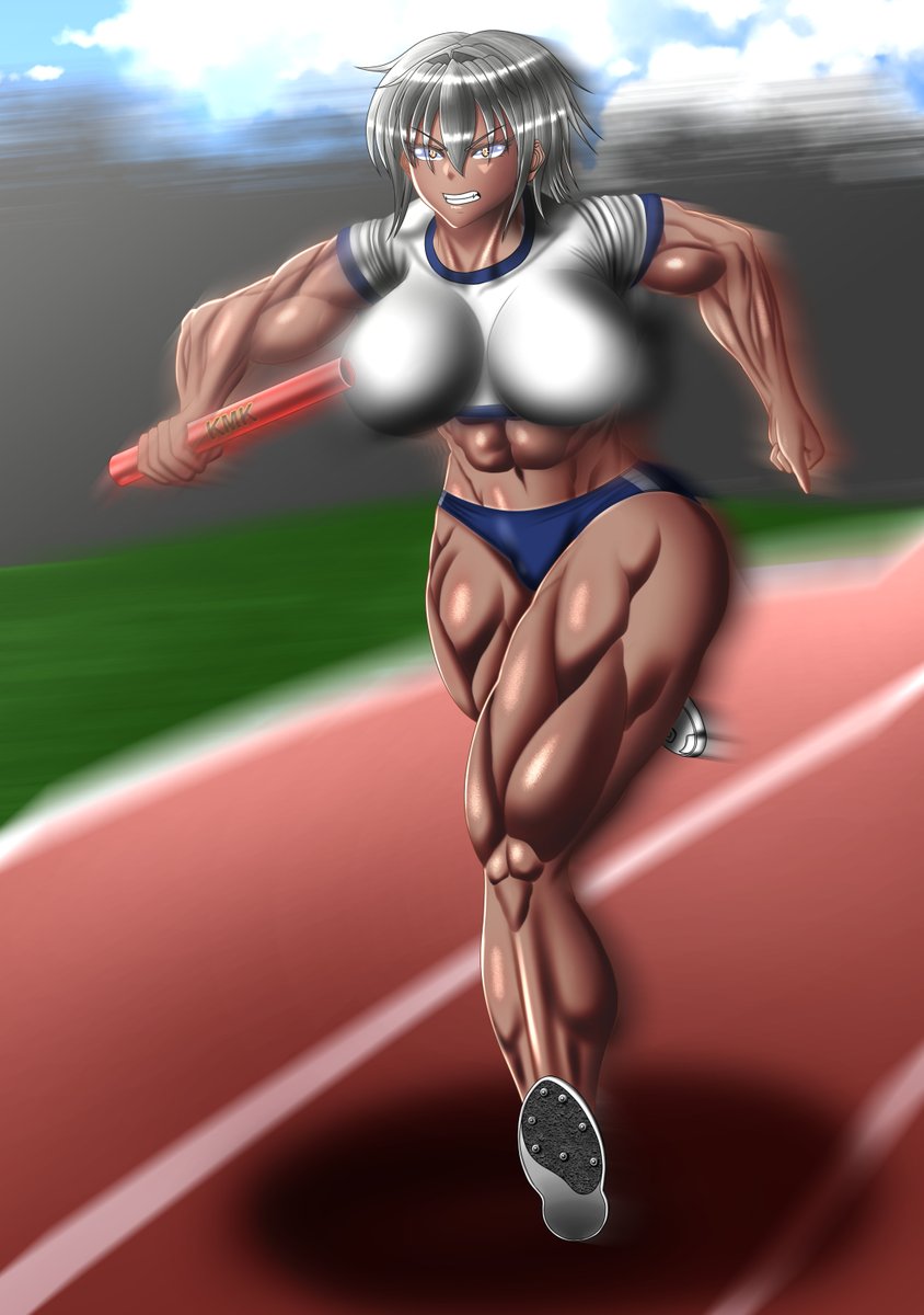 #筋肉娘秋の大運動会2023

特別種目『バトンリレー』
二番走者 北川義奈(OC)
はるる缶🔞筋肉娘好き絵描き めざせ年内3万フォロワーさん(@kankanharurukan)からバトンを受けたよ!
筋肉娘界隈を盛り上げて行こうぜ!!
自由競技で皆も参加して欲しいな!
次は イシザルさん(@IssyMk5)にバトンタッチだ! 