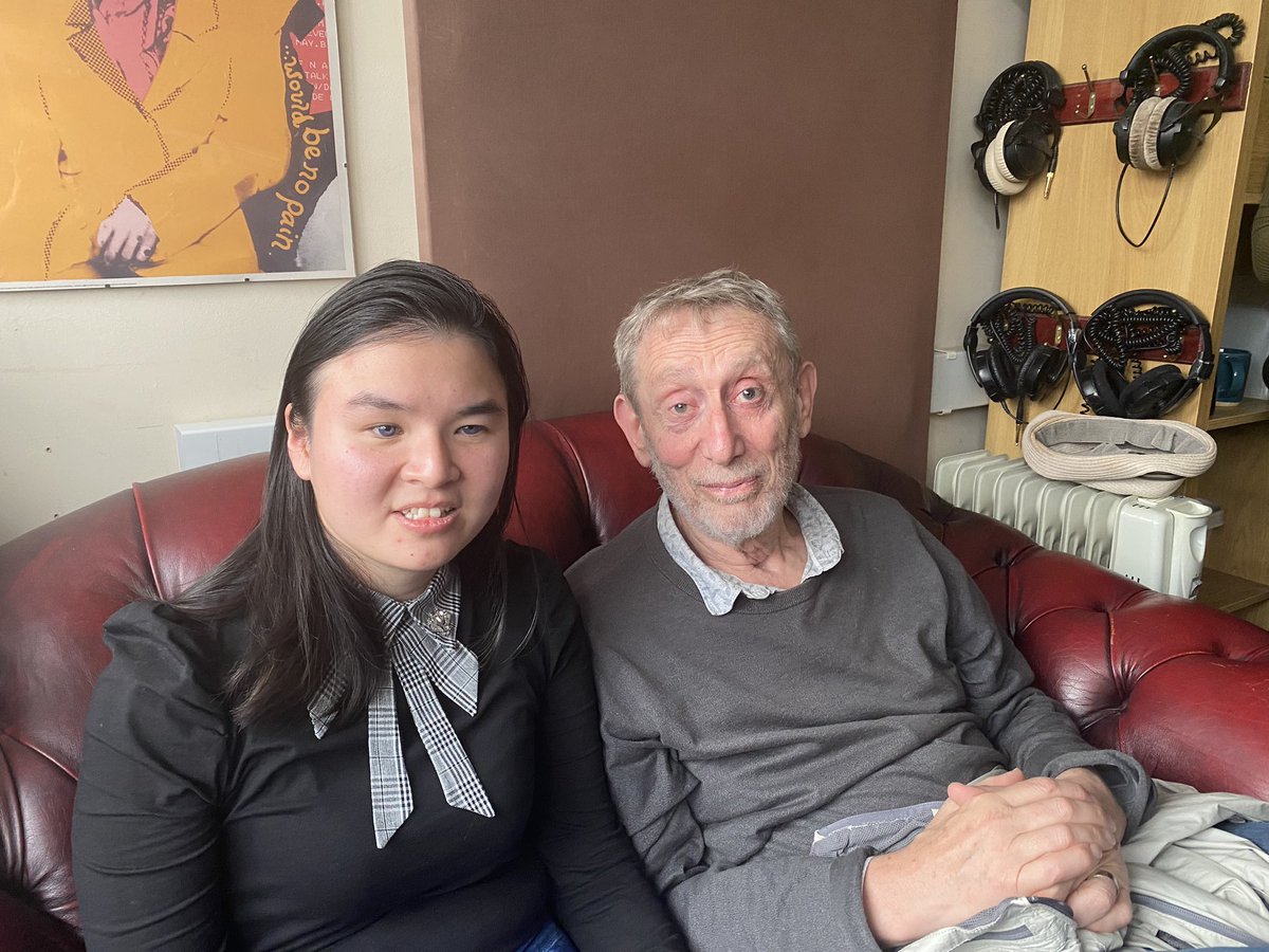 Jasmine Thien (@jasminesthien) on Twitter photo I voice acted for <a href="/MichaelRosenYes/">Michael Rosen 💙💙🎓🎓 NICE 爷爷</a>. Yes, that Michael Rosen. Former Children’s Laureate Michael Rosen. Did I expect him to be there for the voiceover recording of his short film? No. Was I ecstatic to hug a children’s writer I am daily inspired by? Hell yes. I voice acted for <a href="/MichaelRosenYes/">Michael Rosen 💙💙🎓🎓 NICE 爷爷</a>. Yes, that Michael Rosen. Former Children’s Laureate Michael Rosen. Did I expect him to be there for the voiceover recording of his short film? No. Was I ecstatic to hug a children’s writer I am daily inspired by? Hell yes.